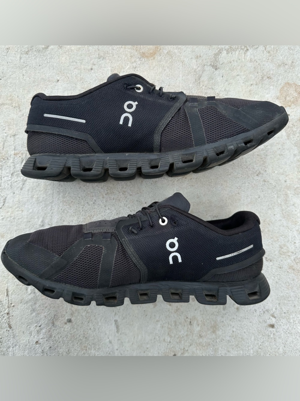 Men’s On Running Cloud 5 All Black Mesh Athletic Running Shoes Size 10 - Picture 12 of 12